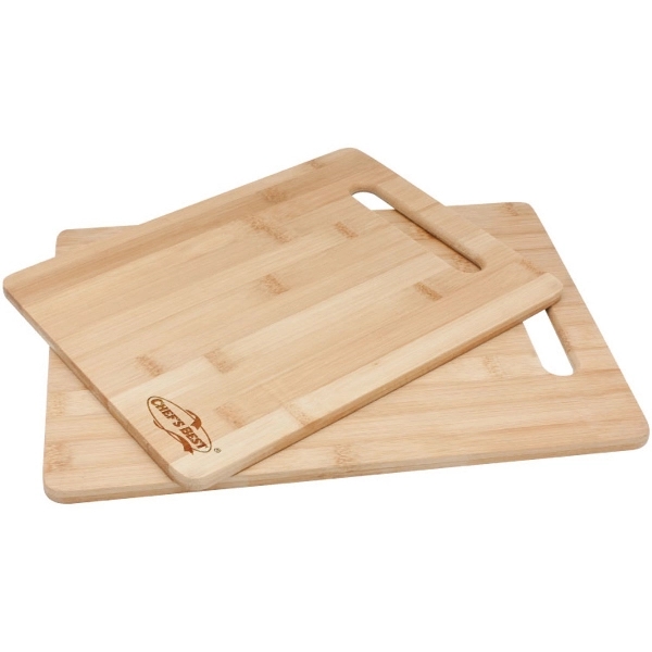 2 Piece Bamboo Cutting Board Set 2
