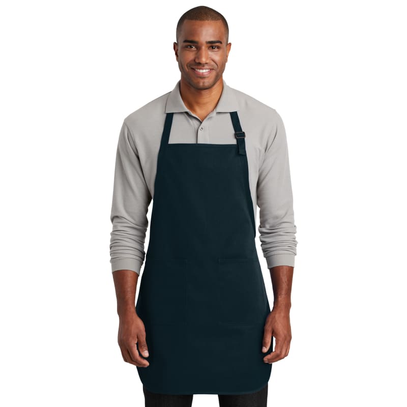 Port Authority Full-Length Two-Pocket Bib Apron. 6