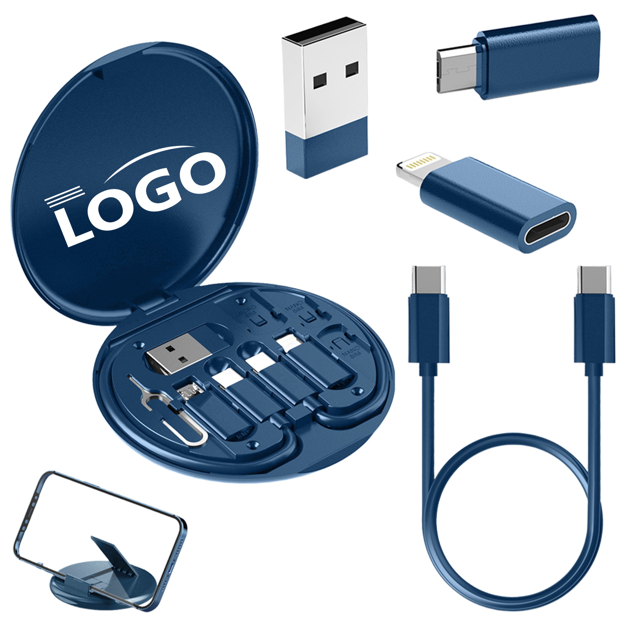 Compact 6-in-1 Charging Cable Set for Travel 2