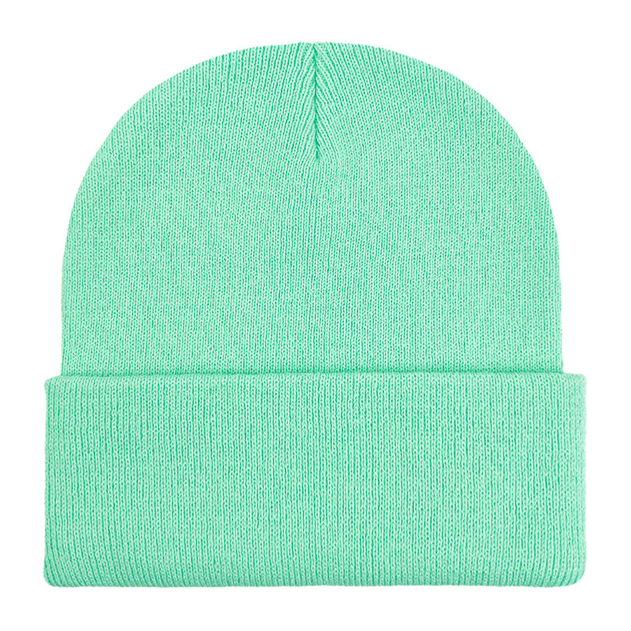 Classic Ribbed Cuffed Beanie with Custom Logo - 100% Acrylic
