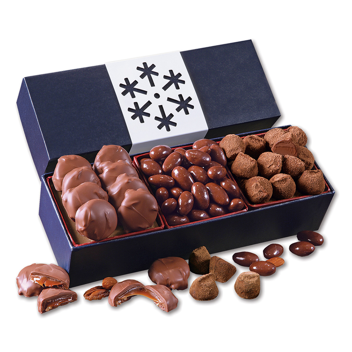 Navy Gift of Distinction with Snowflake Sleeve 2