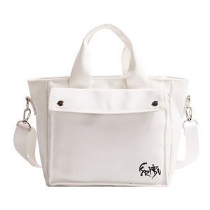 Canvas HandBag With Adjustable Shoulder Strap 2