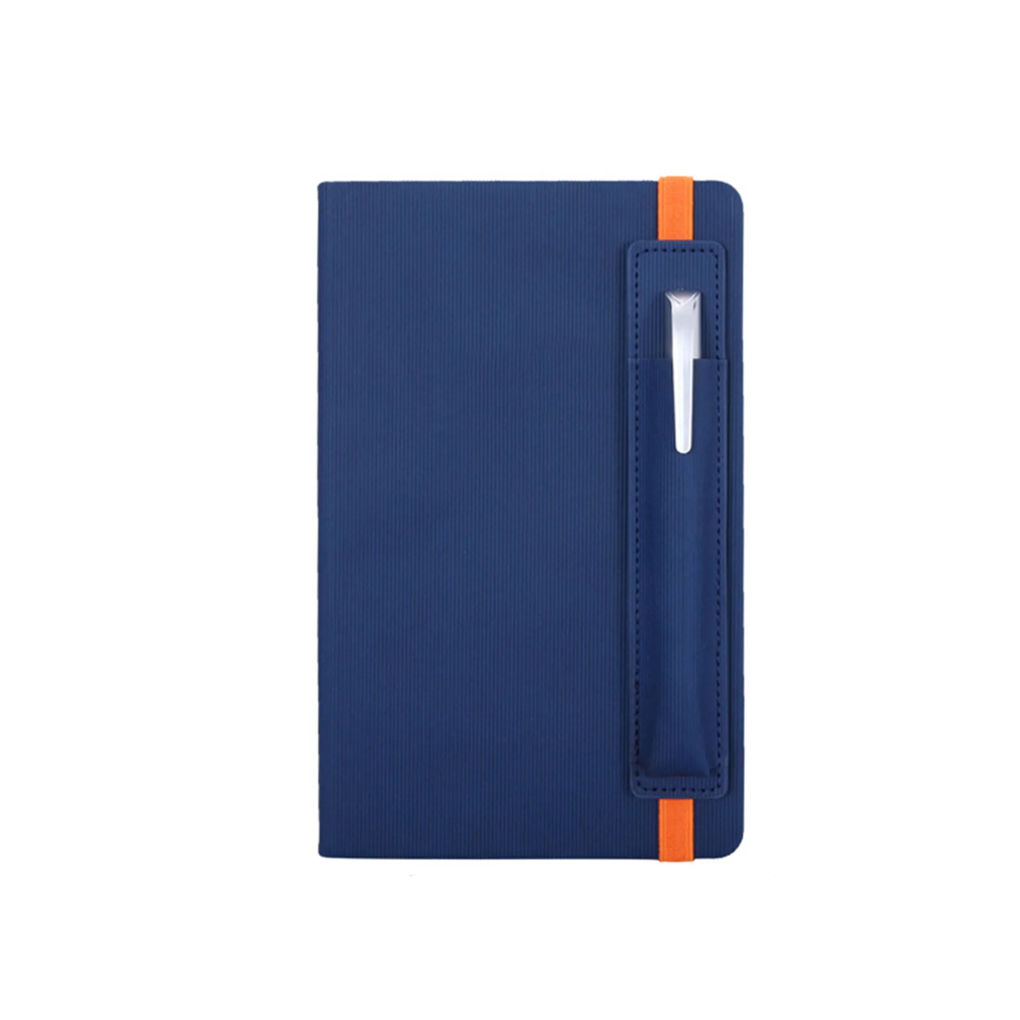 A5 Leather Notebook with Pen Slot and Elastic Band 11