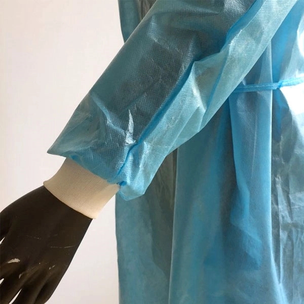 Disposable PE Nonwoven Isolation Gown 3