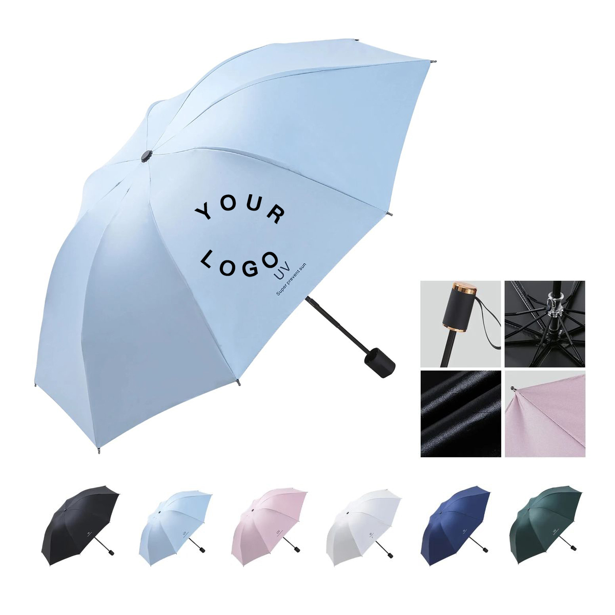 Impact Fabric Umbrella with Rubber Grip Handle 5