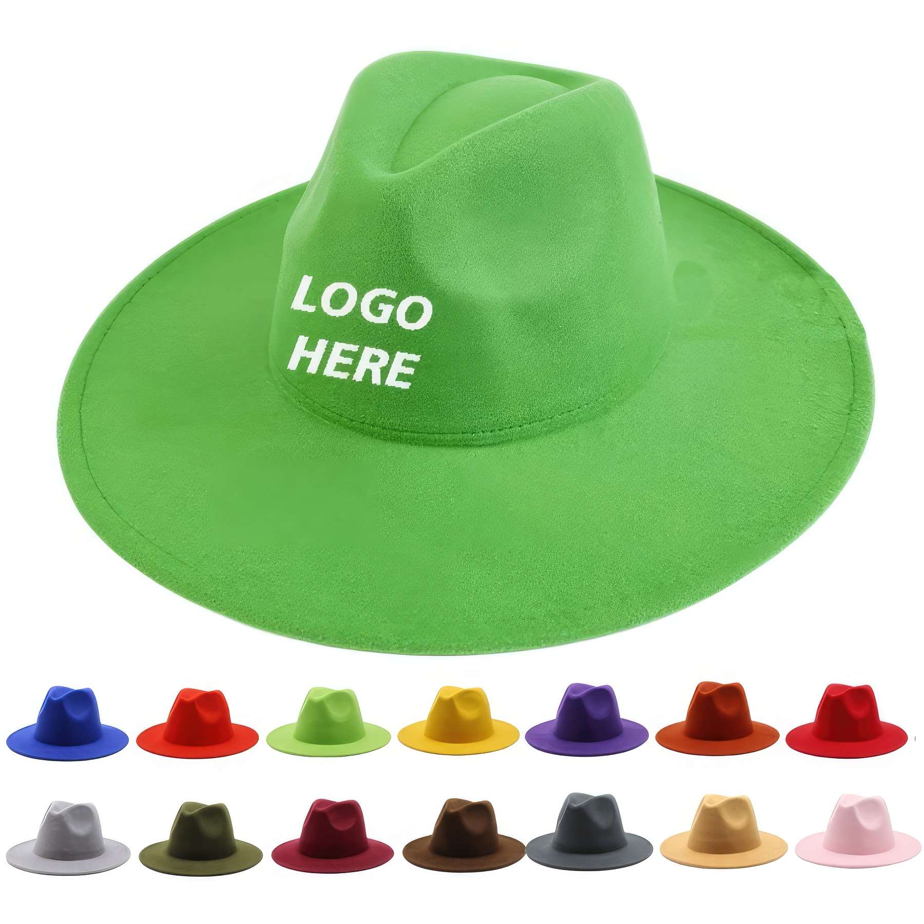 Custom Wide Brim Fedora Hats for Women Mens 2