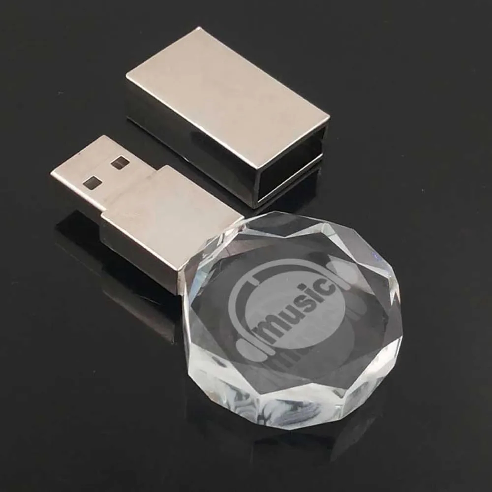 Diamond Shaped Crystal USB 4
