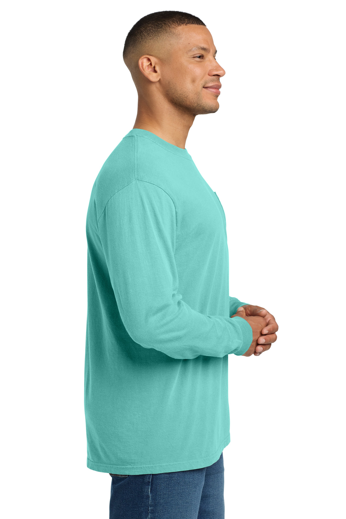 COMFORT COLORS Heavyweight Ring Spun Long Sleeve Pocket Tee. 4410 125