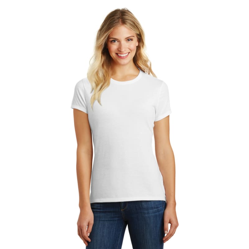 District Women's Perfect Blend CVC Tee. 45