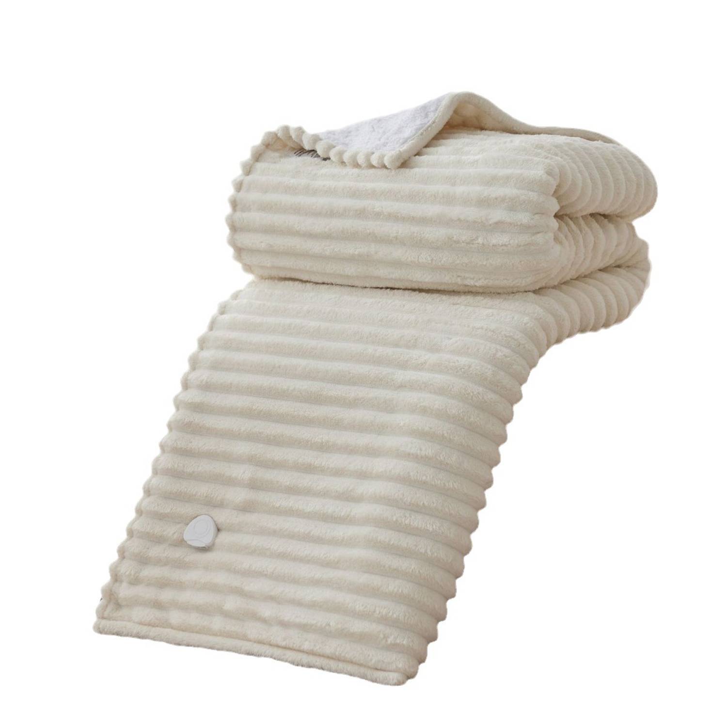 Washable Flannel Striped Electric Heating Blanket 4