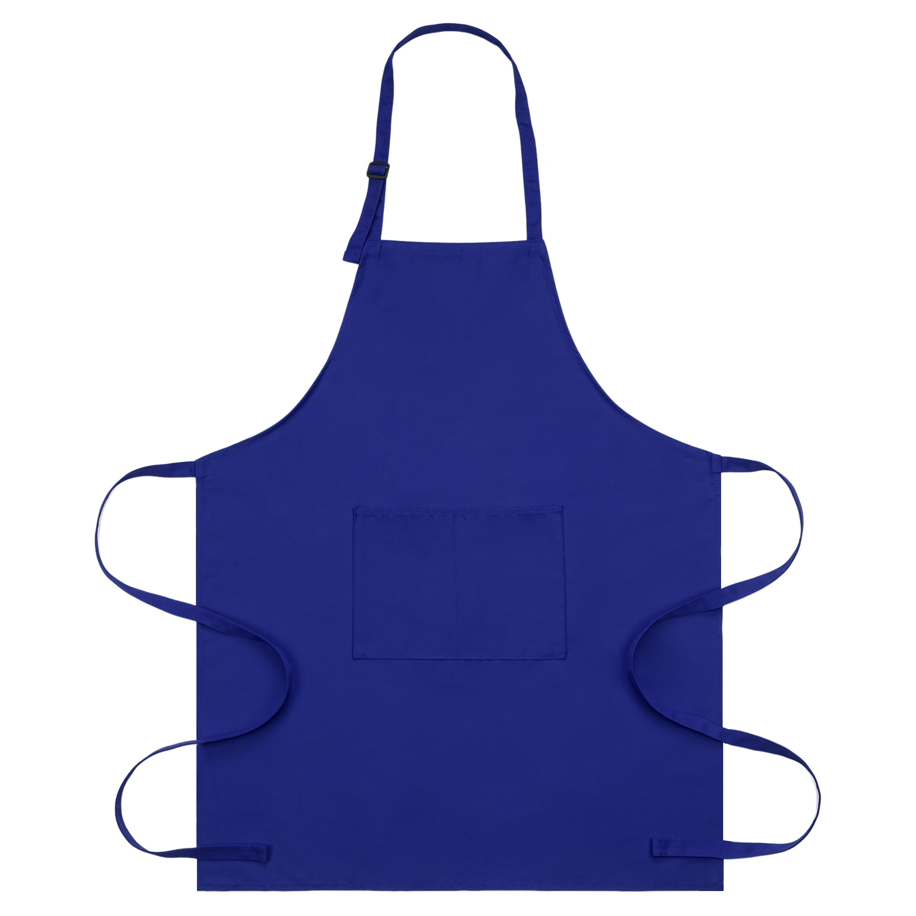 7 Oz. Adjustable Poly Cotton Twill Bib Apron W/2-Pocket 3