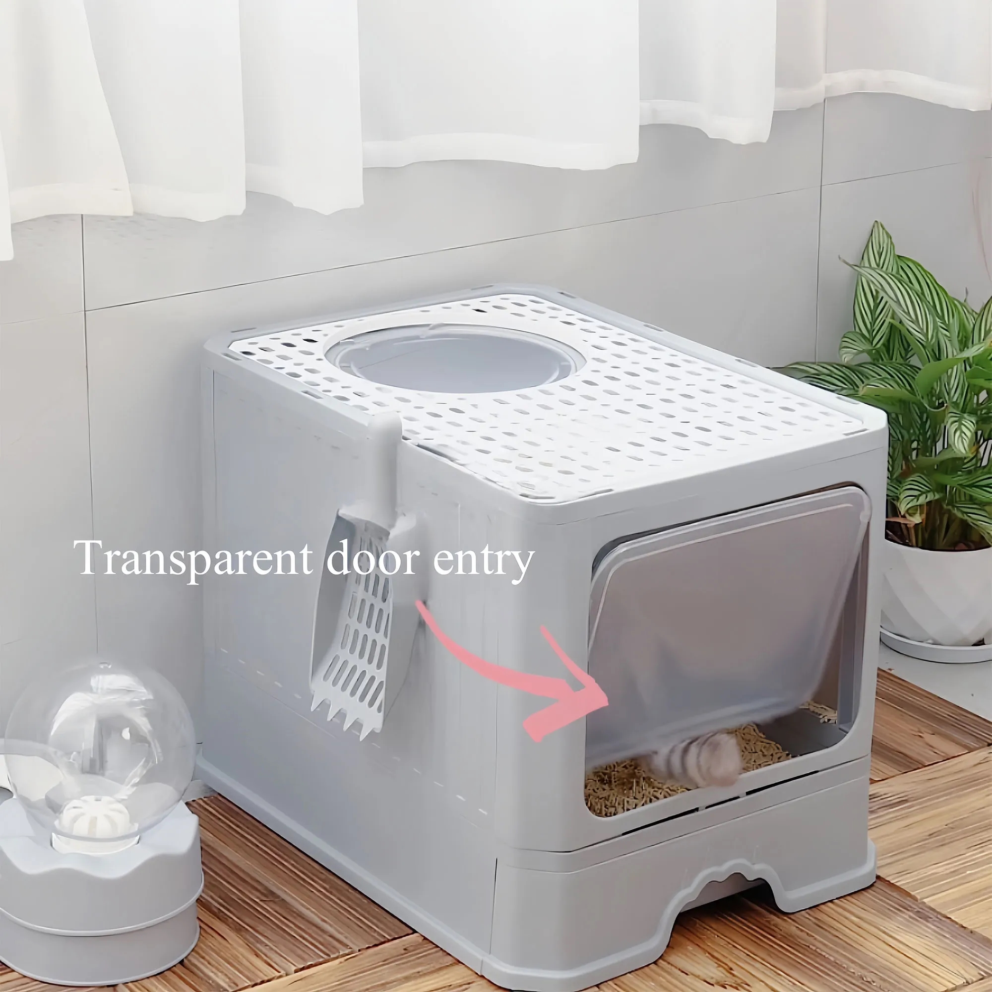 Premium Odor Control Cat Litter Box Anti Splash Design 6