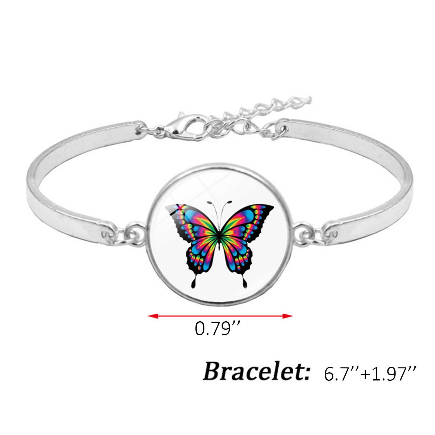 Engraved Female Butterfly Bracelet 3