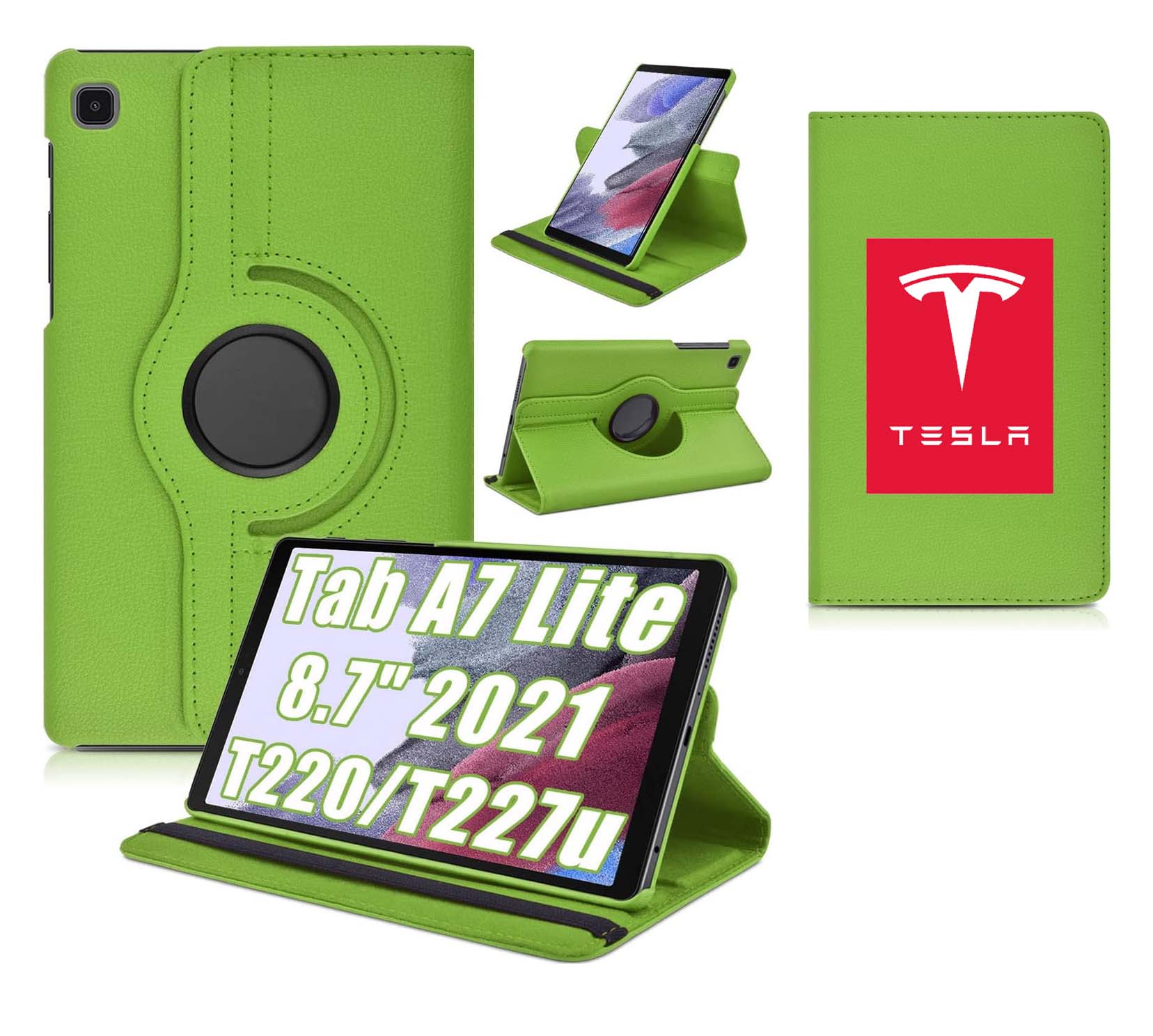 iBank ® Galaxy Tab A7 Lite 8.7" 2021 (SM-T220/T225/T227u) Rotating Leatherette Case 1