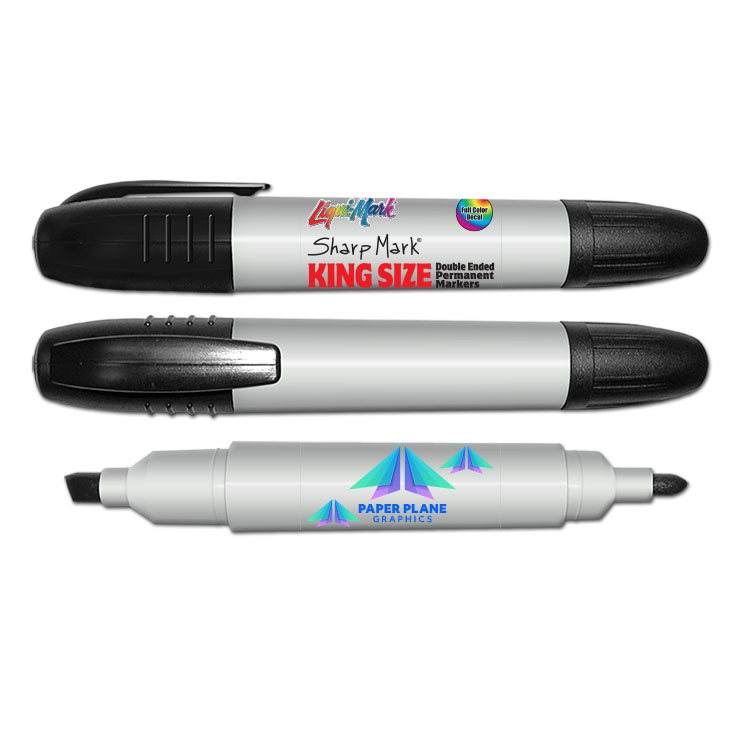 King Size Double Ended Jumbo Permanent Marker with Full Color Decal