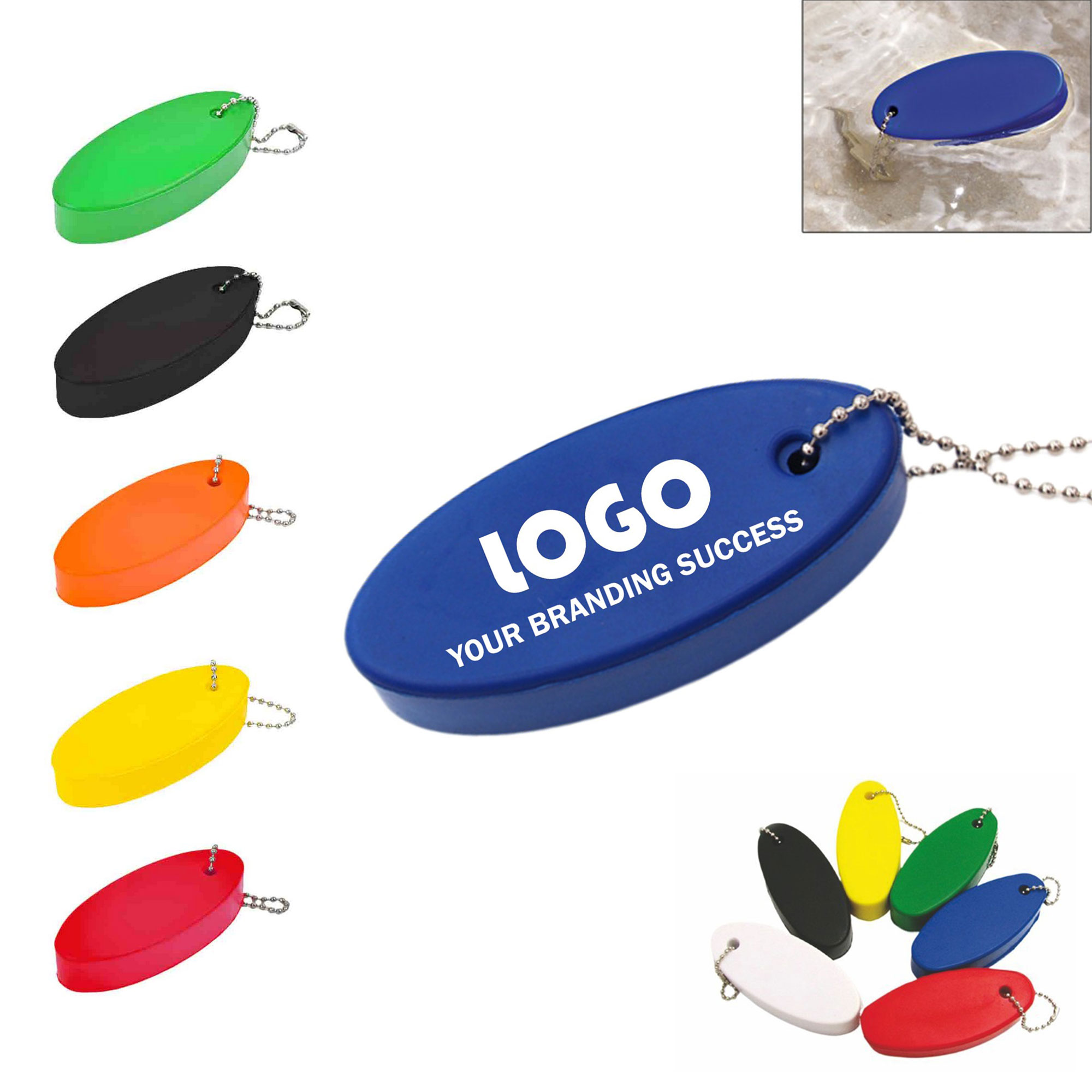 PU Foam Multicolor Floating Keychain 5