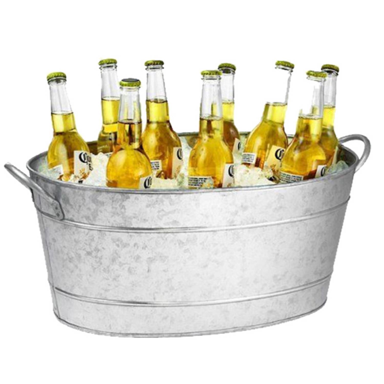 16L Galvanized Oval Beverage Tub 6