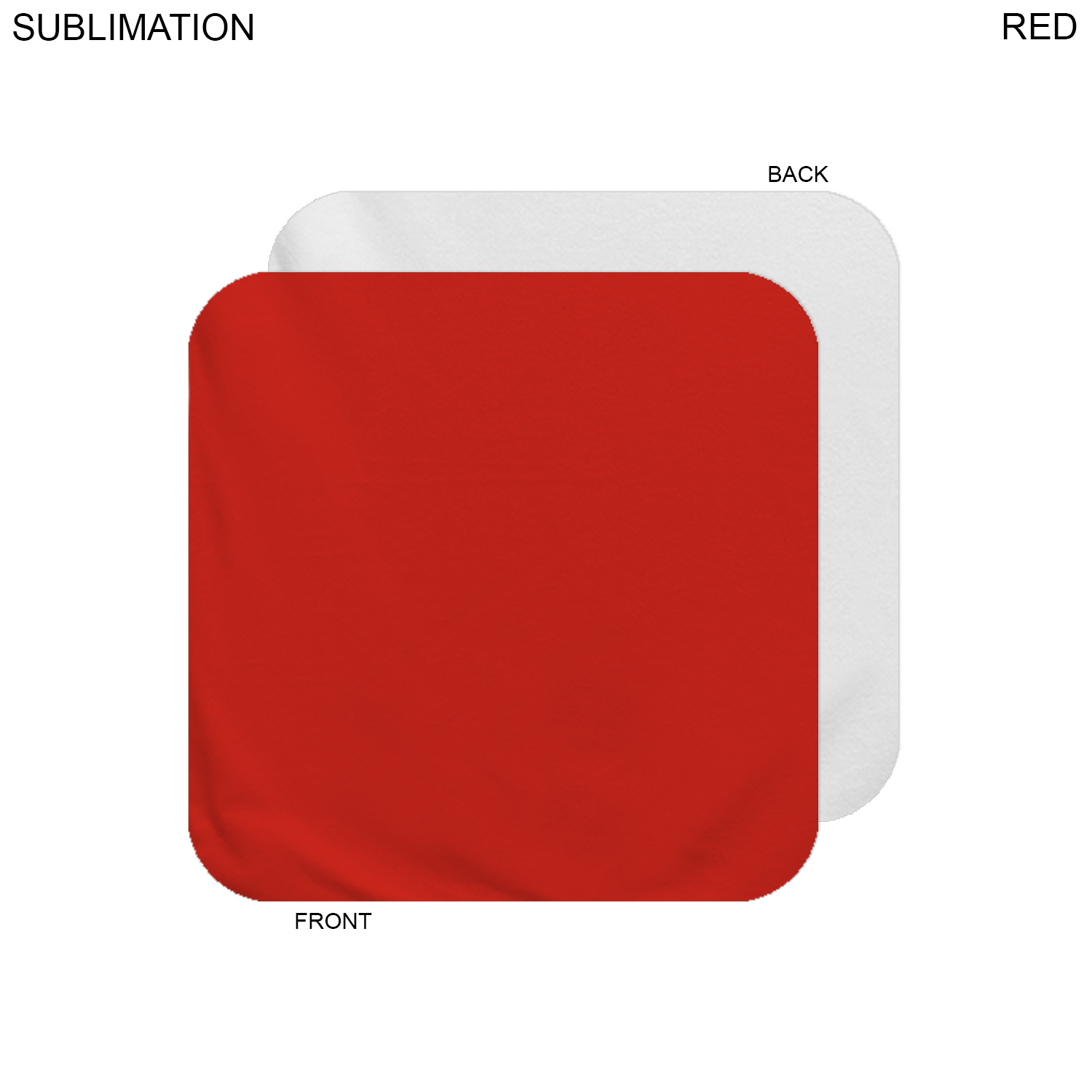 24 Hr Express Ship - Plush and Soft Velour Terry Cotton Blend Face Cloth, 12x12, Sublimated 6