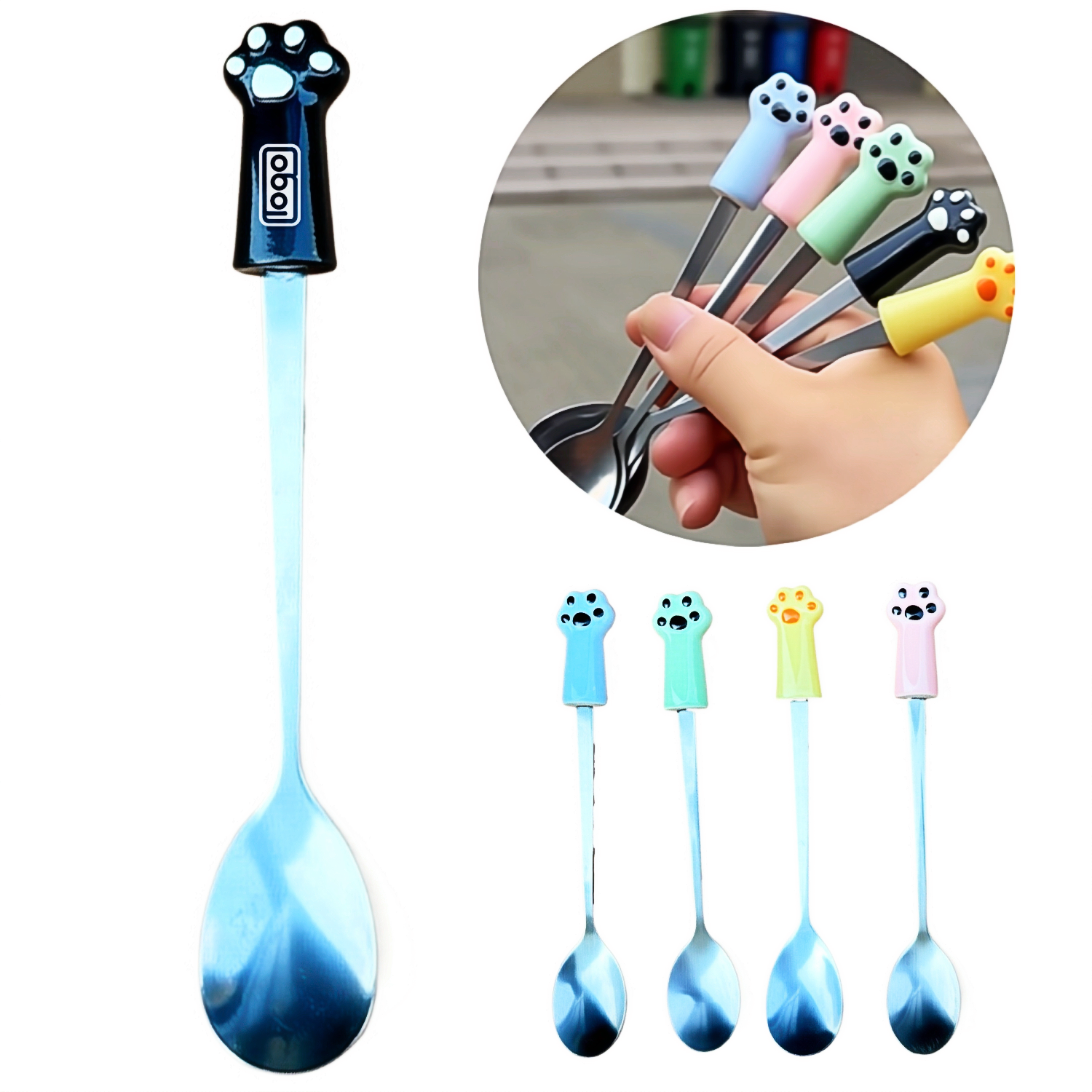 Stainless Steel Cat Paw Spoon 5