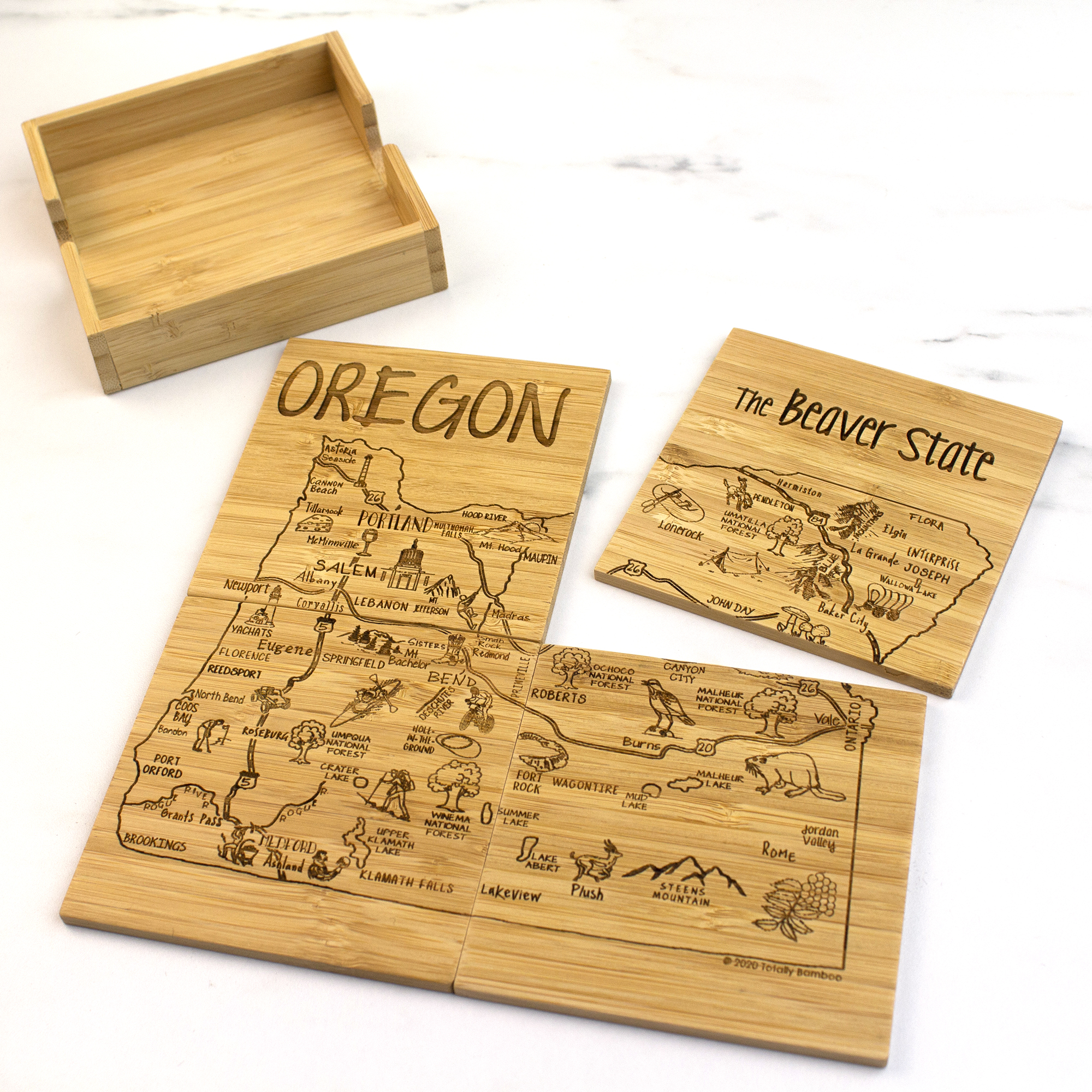 Oregon Puzzle Coaster Set 11