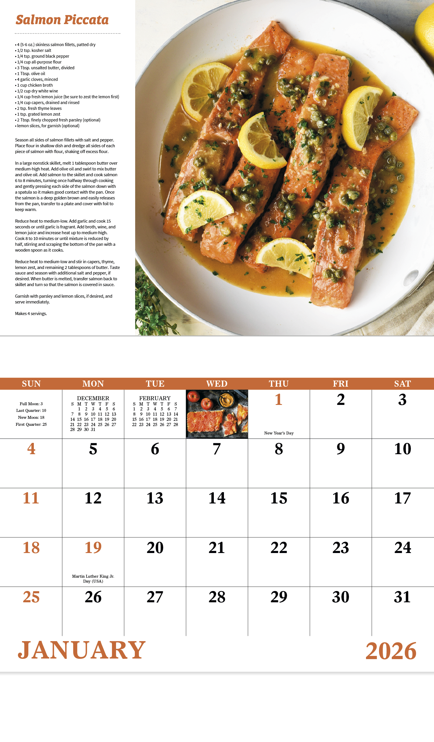 Good Value™ Delicious Dining - Stapled Calendar 31