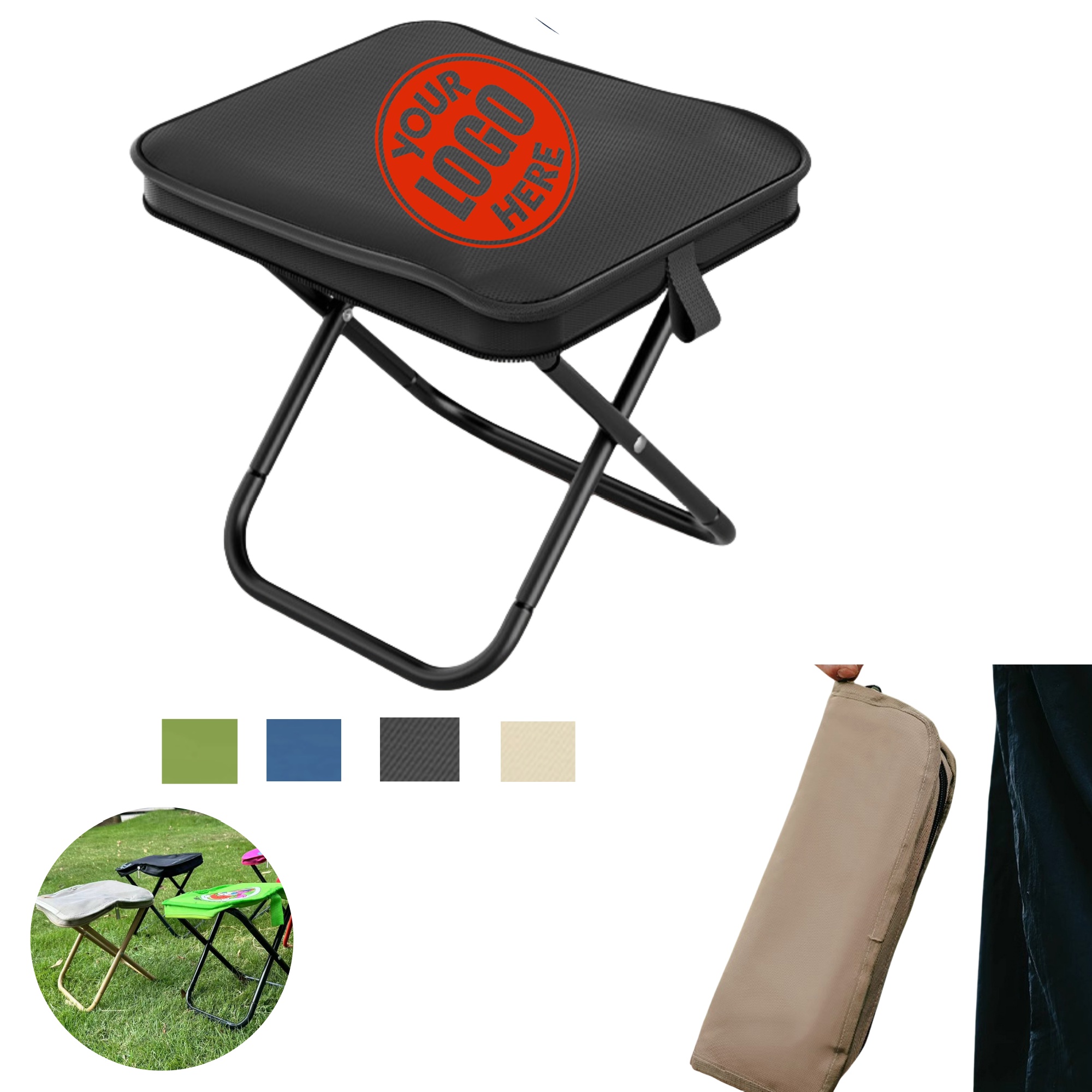 Folding Stool with Carry Bag 3
