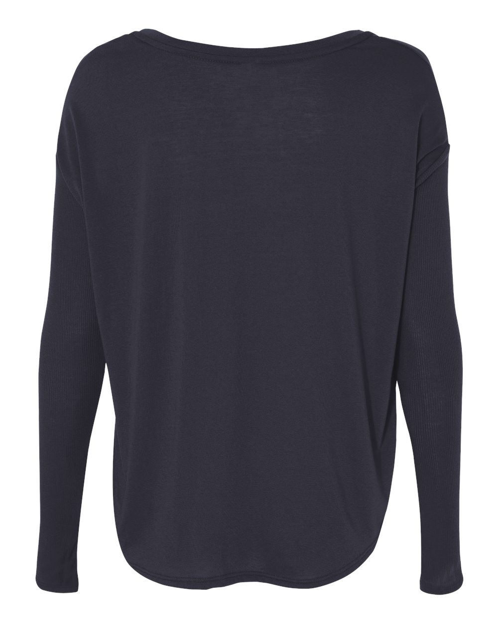 Women's Flowy 2x1 Ribbed Long Sleeve Tee - 8852 8