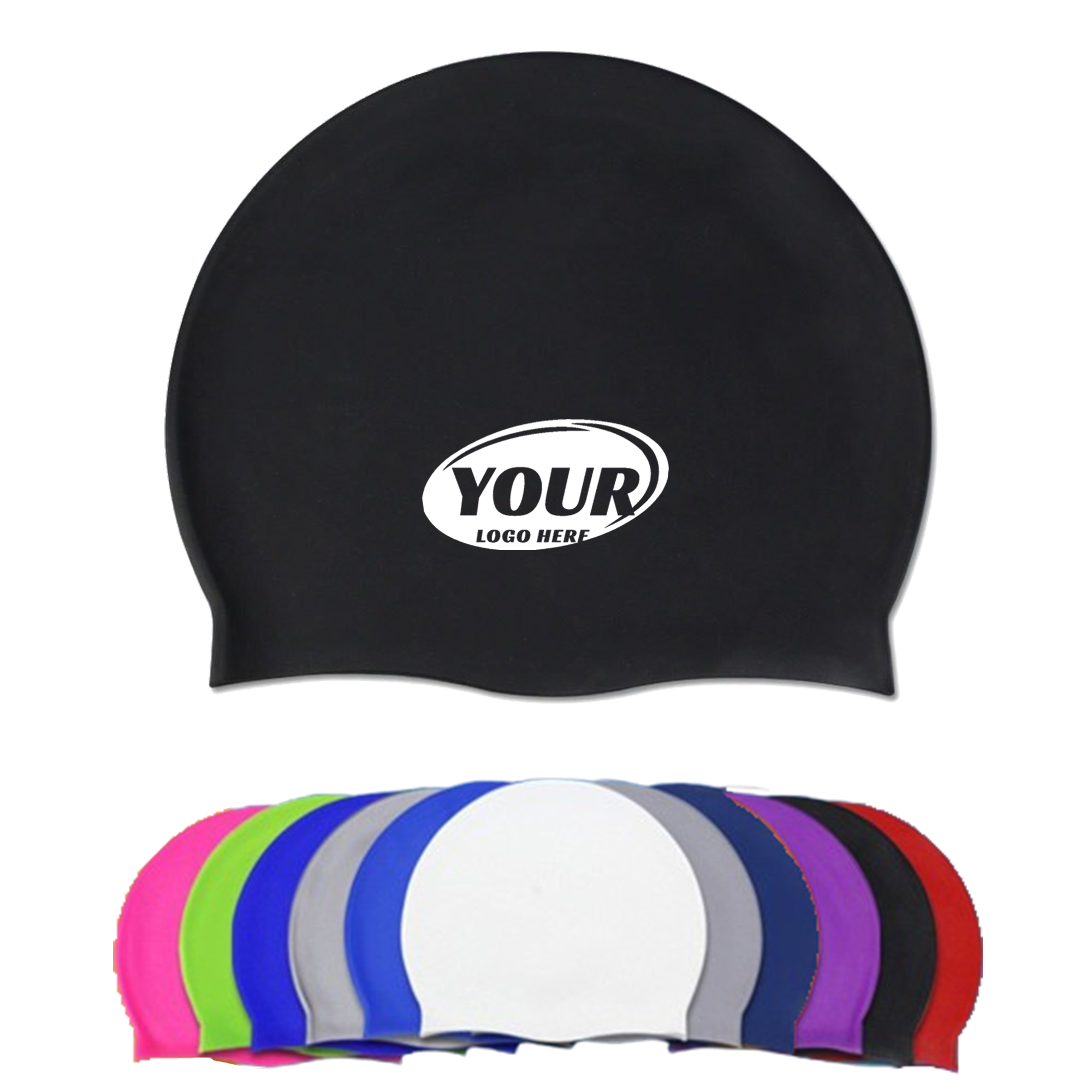 Durable High Elastic Silicone Swim Cap 2