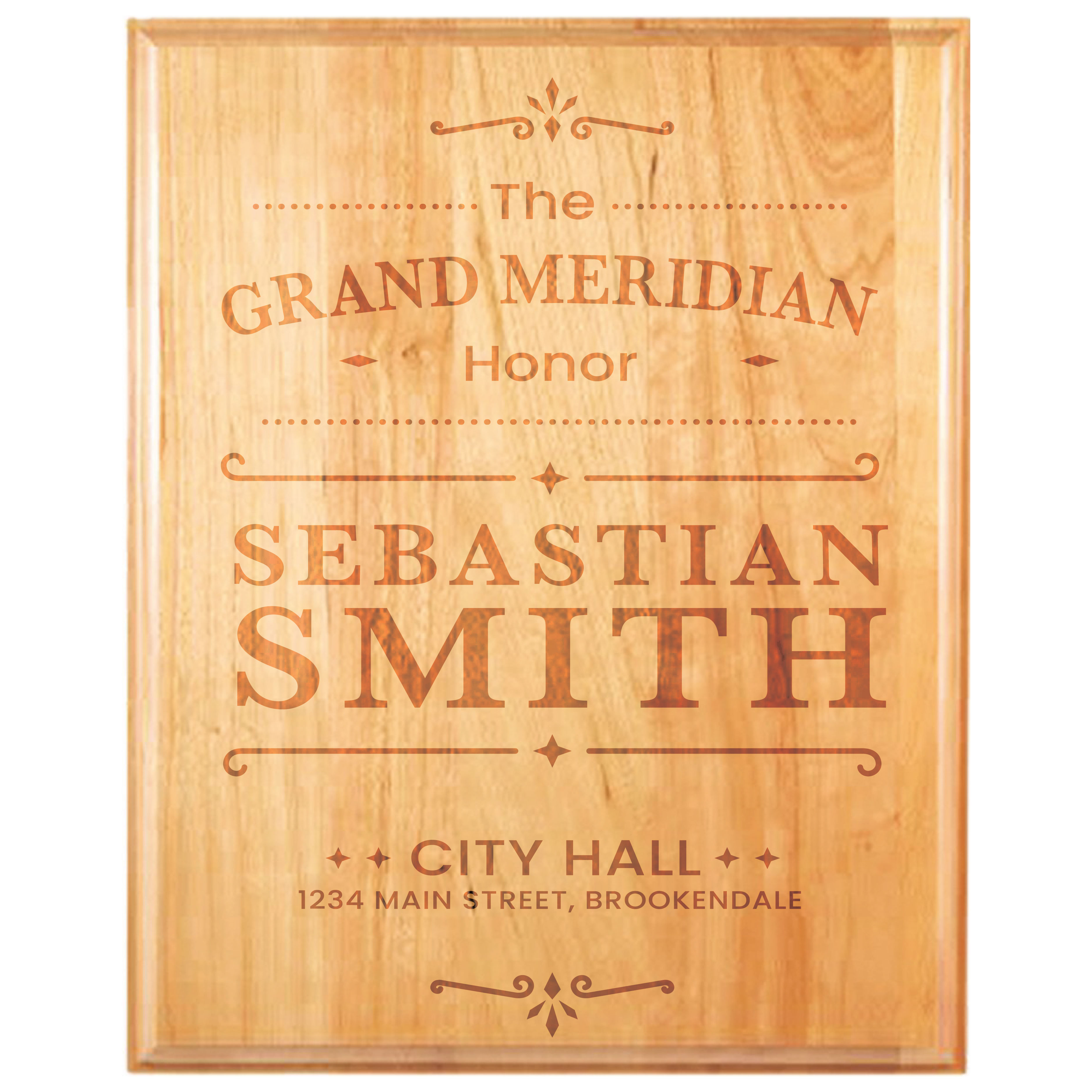 12" x 15" Genuine Cherry Plaque 3