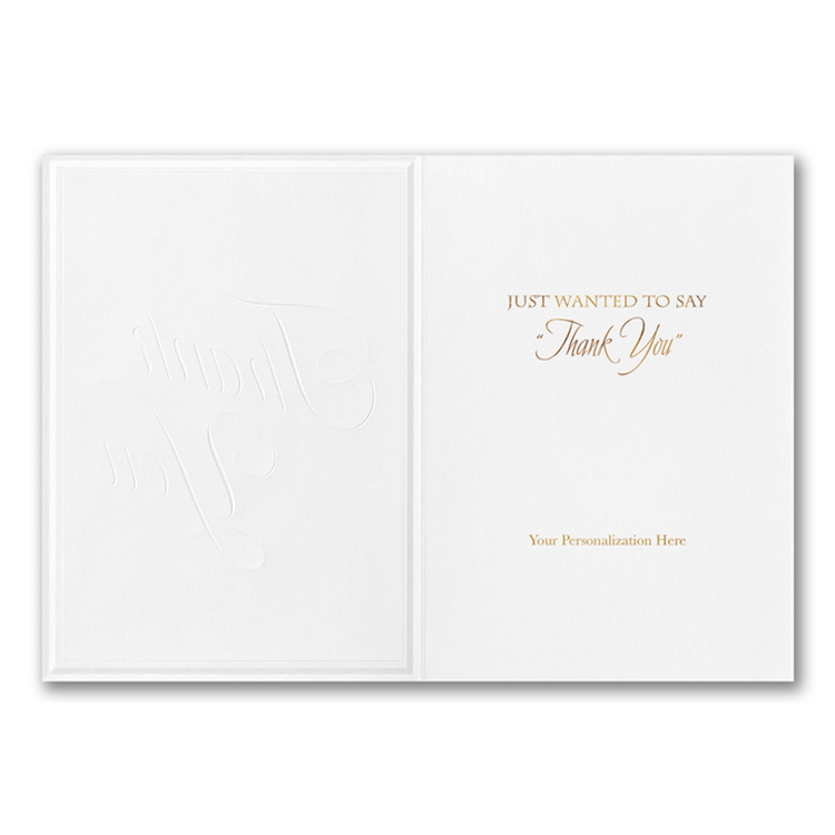 Gilded Thanks Card 1