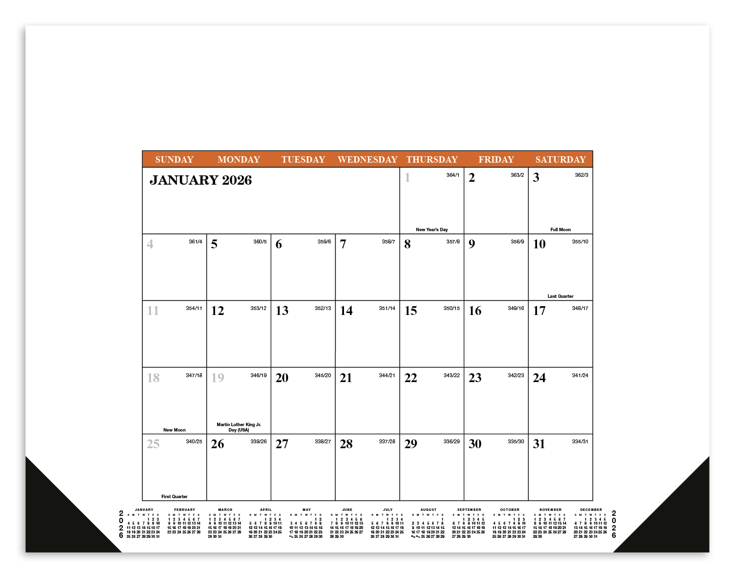 Skinner & Kennedy® Desk Pad Calendar 3