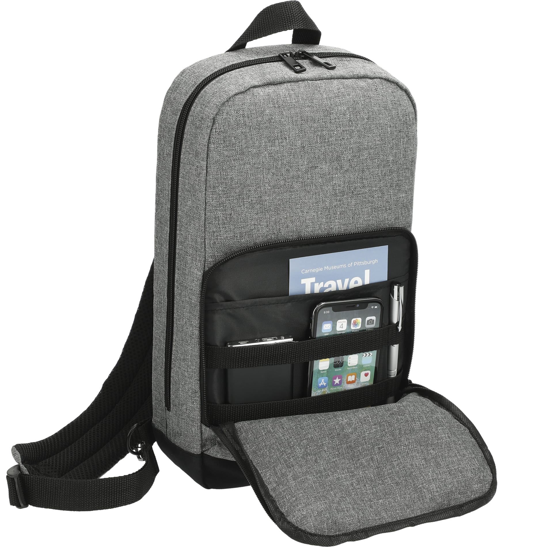 Graphite Deluxe Recycled Sling Backpack 10
