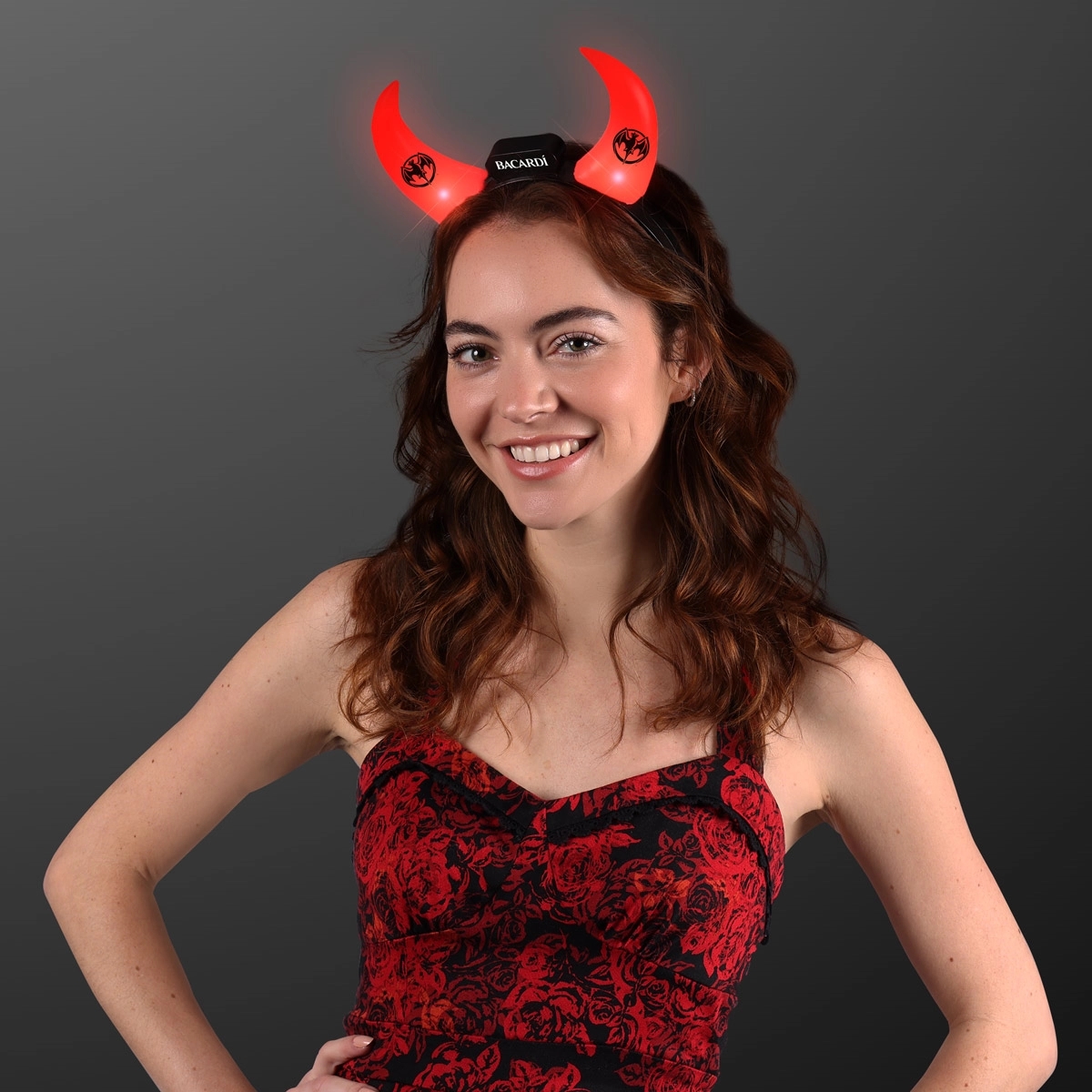 Large Devil Horns Light Up Headband 4
