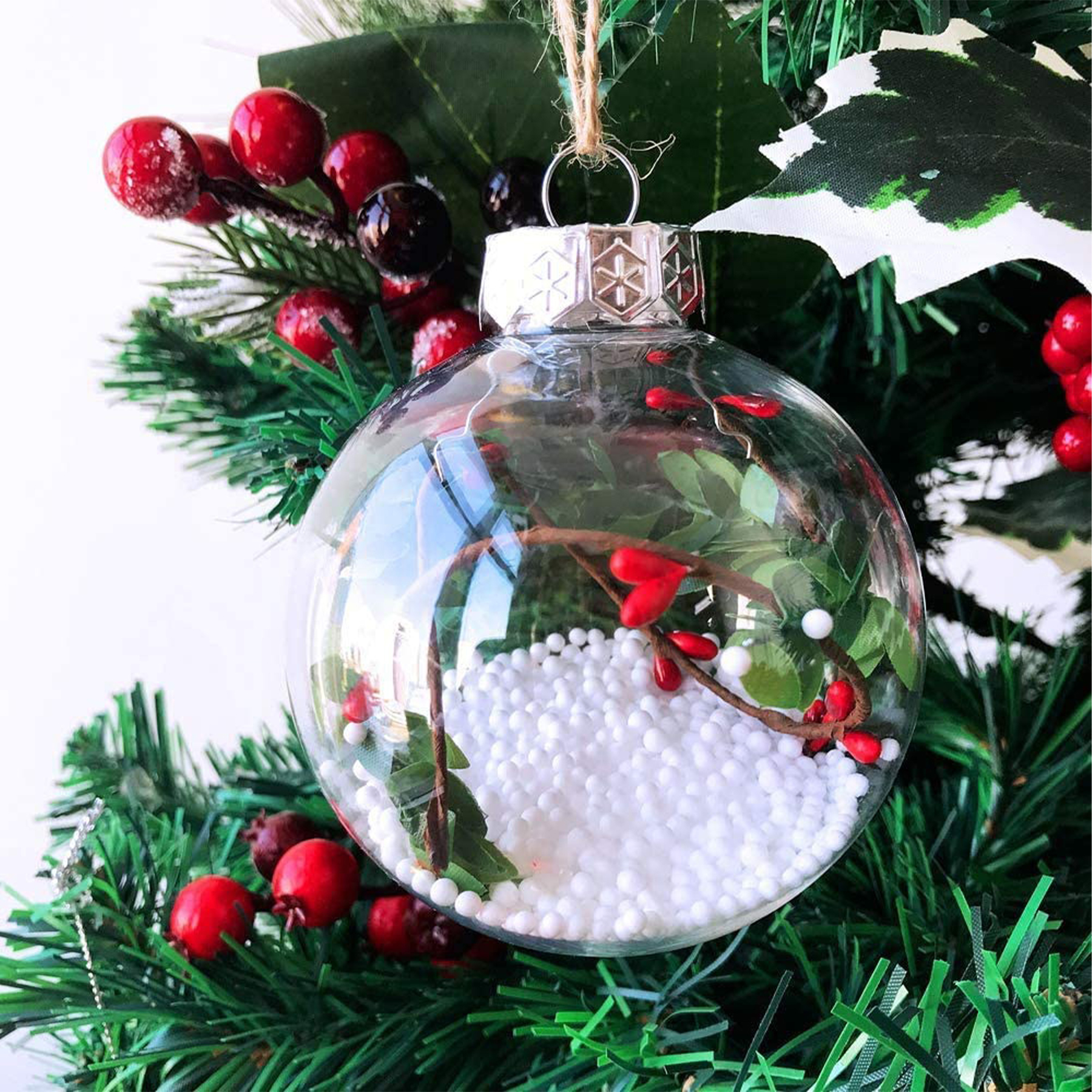 Clear Ball Ornaments for Christmas Tree Decoration 7