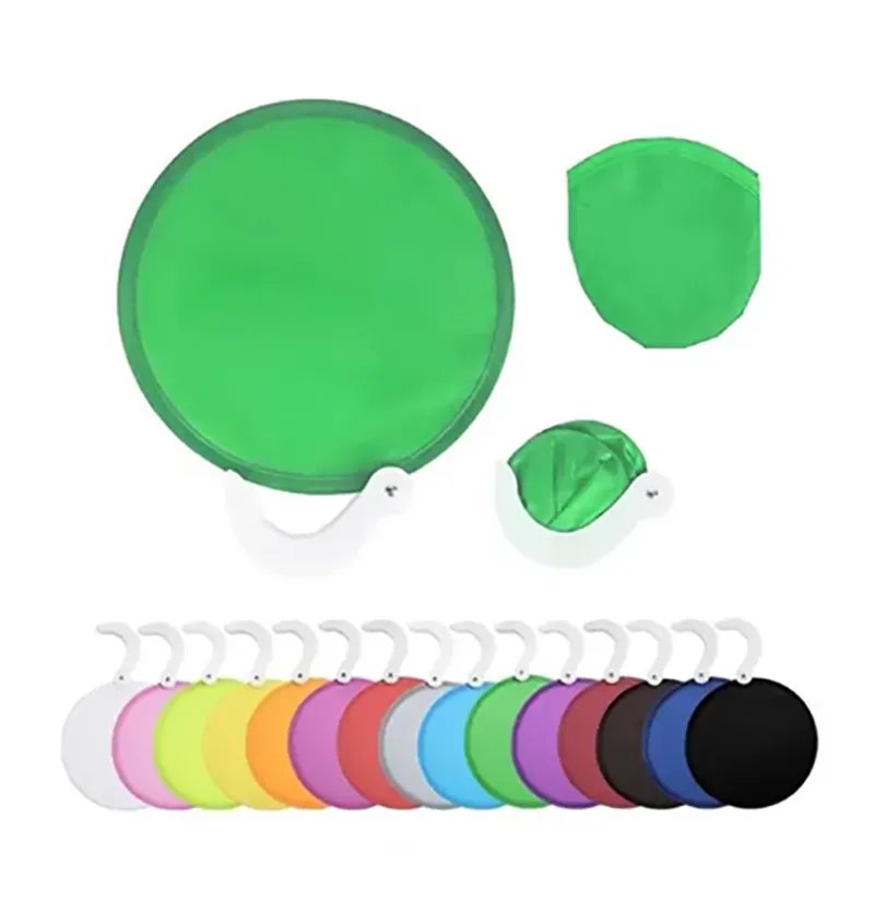 Custom round foldable frisbee fan 3