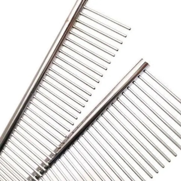 Electroplating stainless steel beauty comb for pets 4