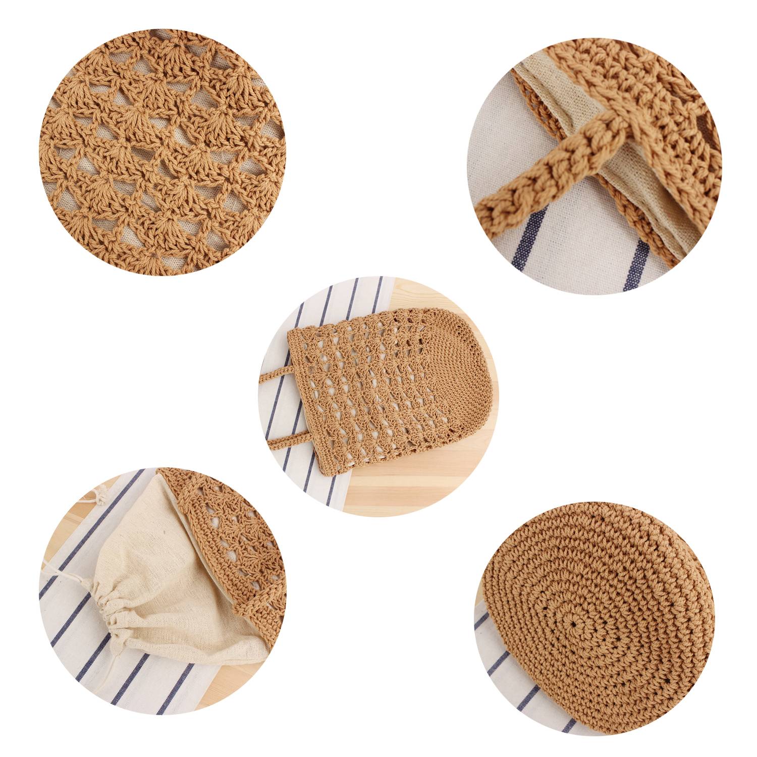 Large Capacity Summer Beach straw woven Tote Bags 5