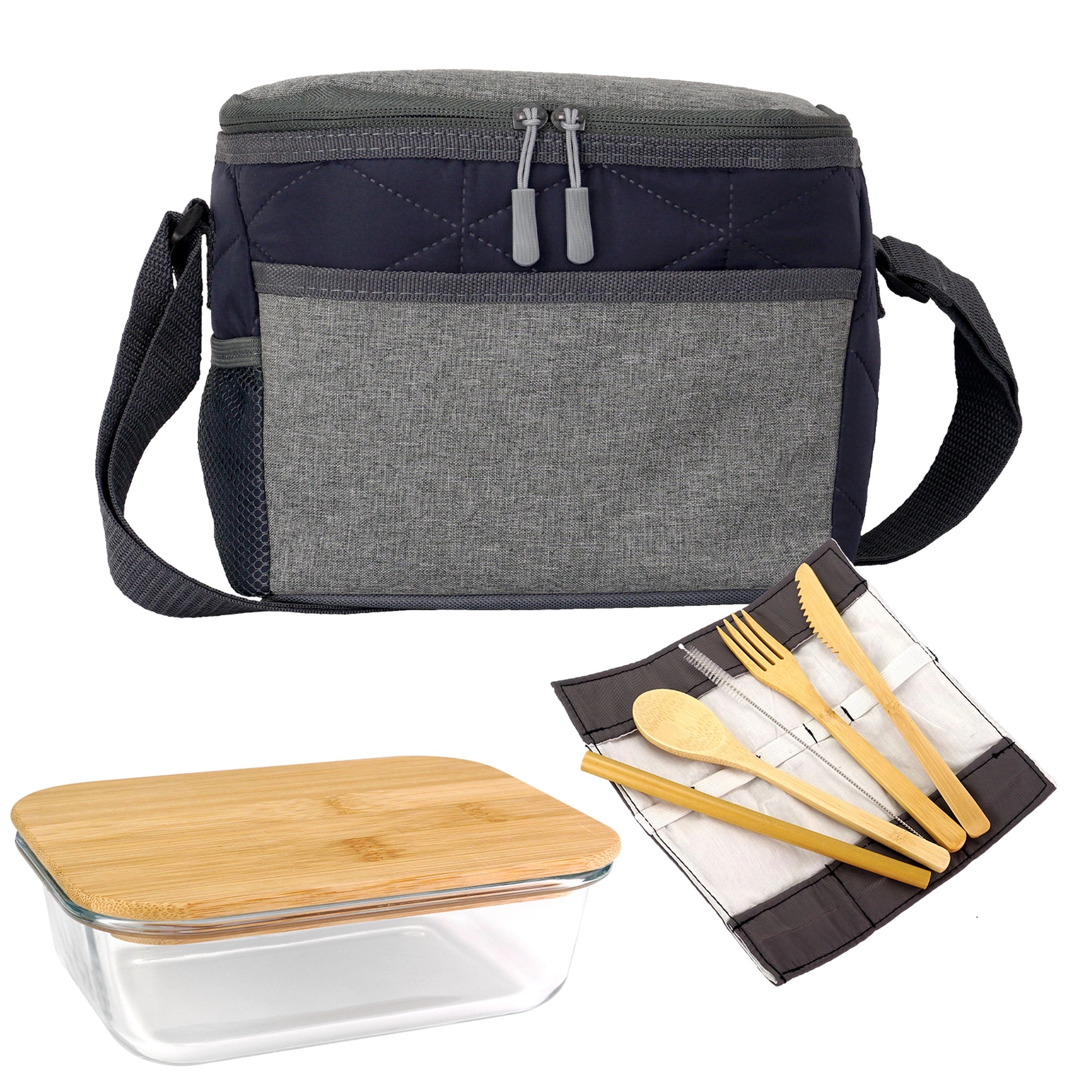 Quilted Bamboo Lunch Set 3
