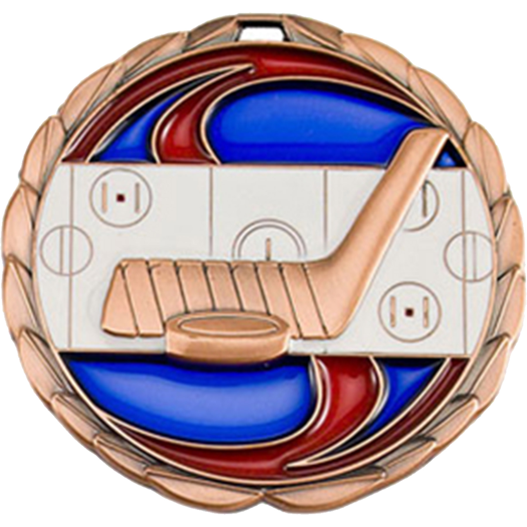 Stock Color Medals: Hockey 3