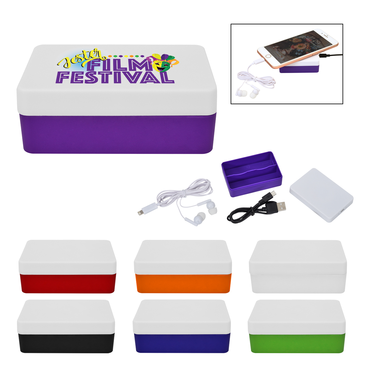 10,000 mAh Multi-Cable Power Bank