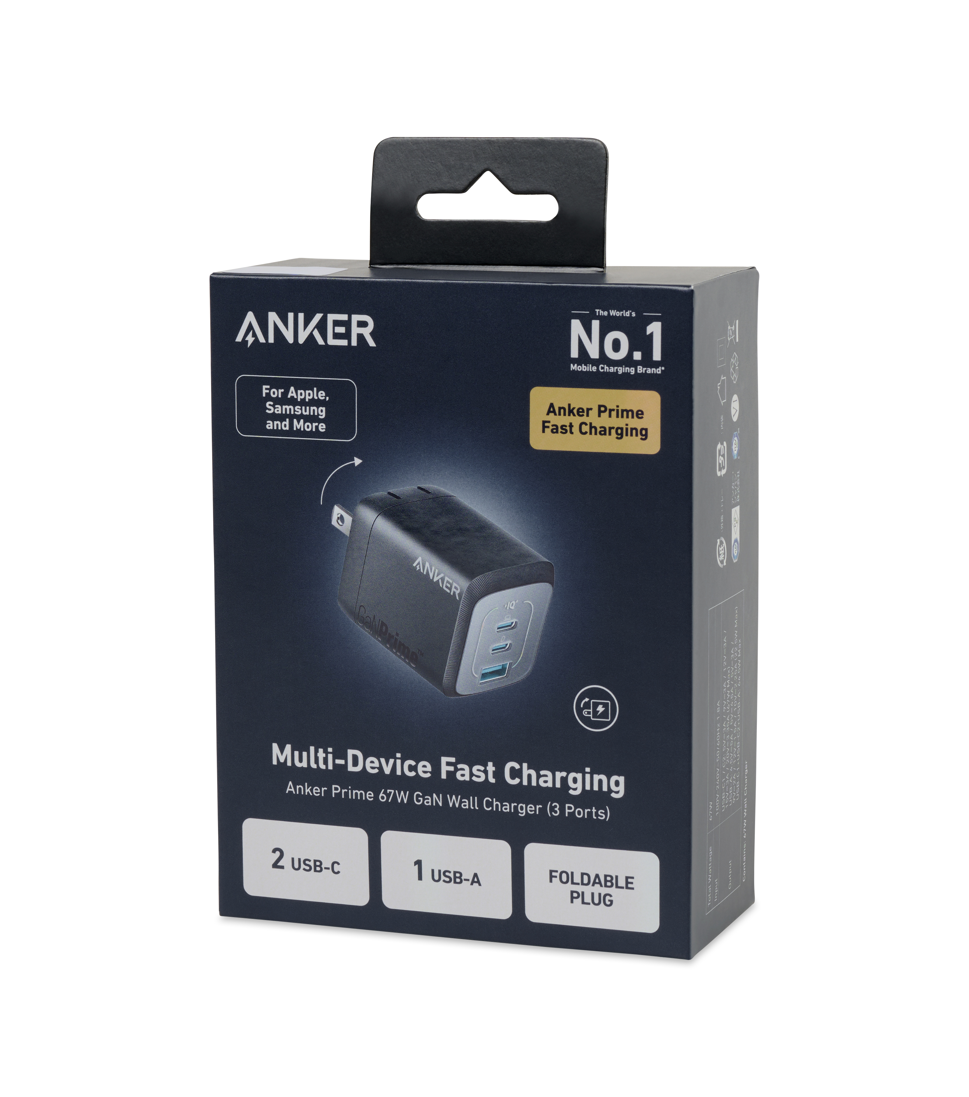 Anker Prime 67W GaN Wall Charger (3 Ports) 6