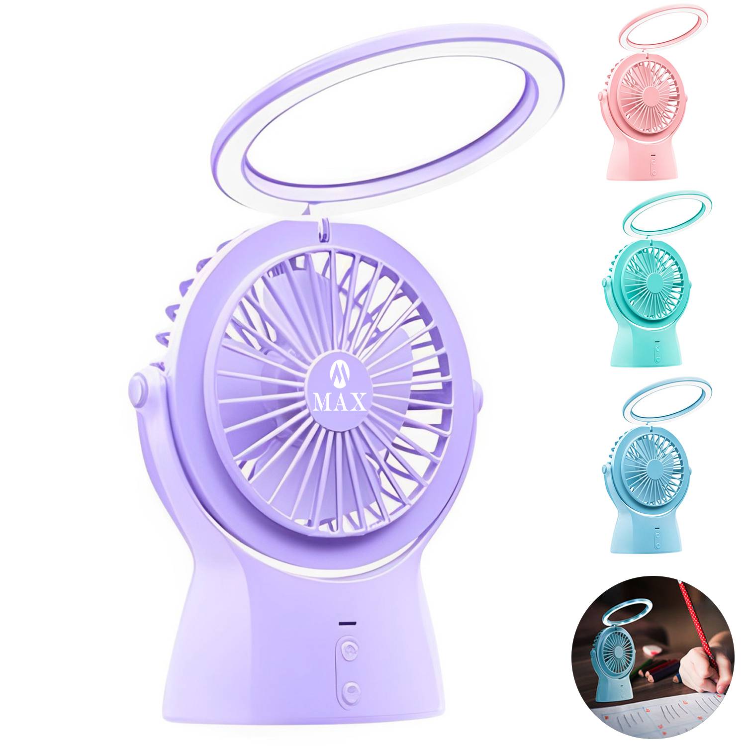 Night Light Portable USB Fan 7