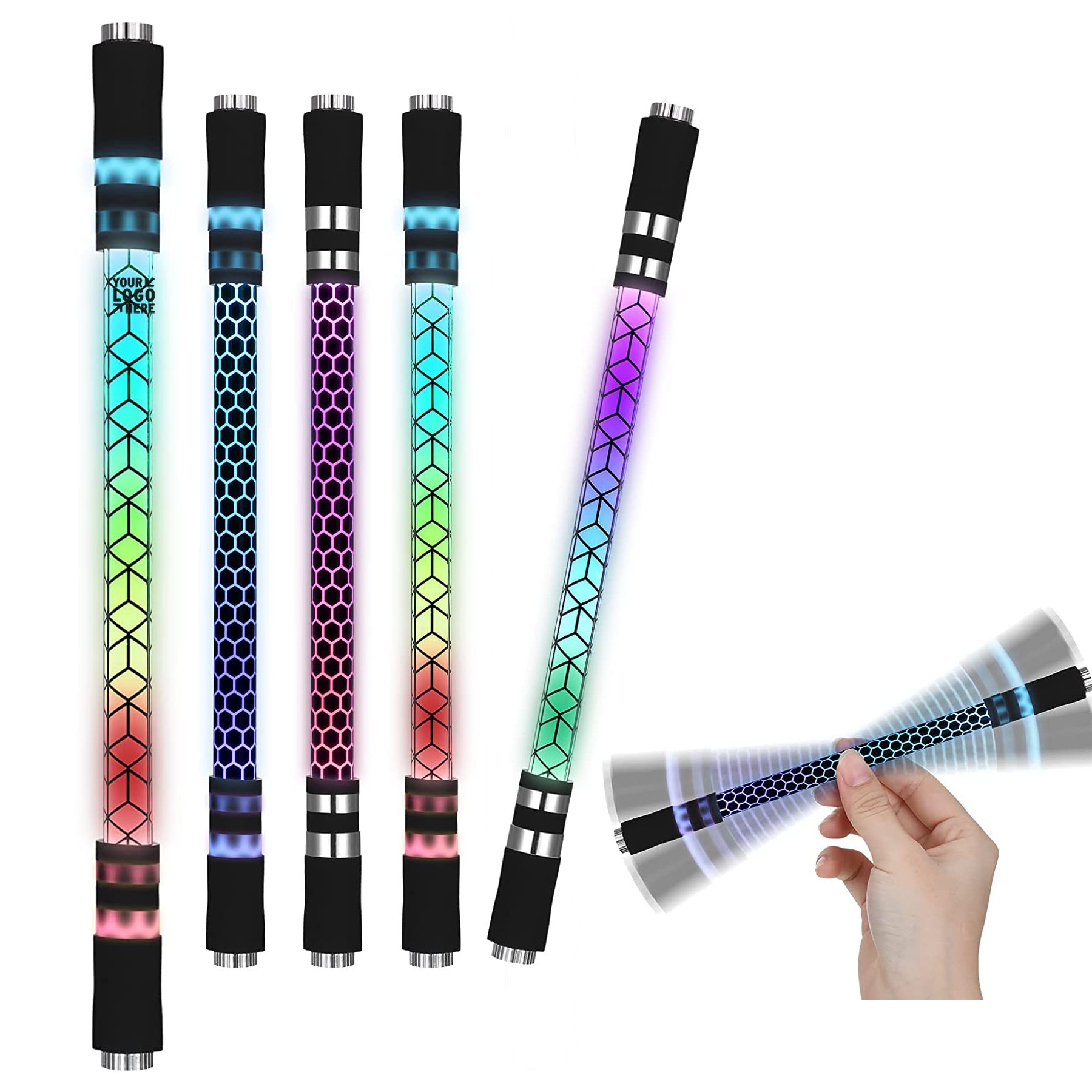 Finger Spin Luminous Ballpoint Pen 1