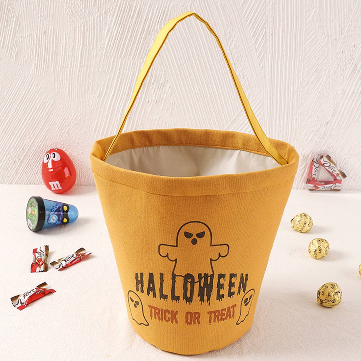Halloween Canvas Treat Bag, custom tote bag with logo imprint 6