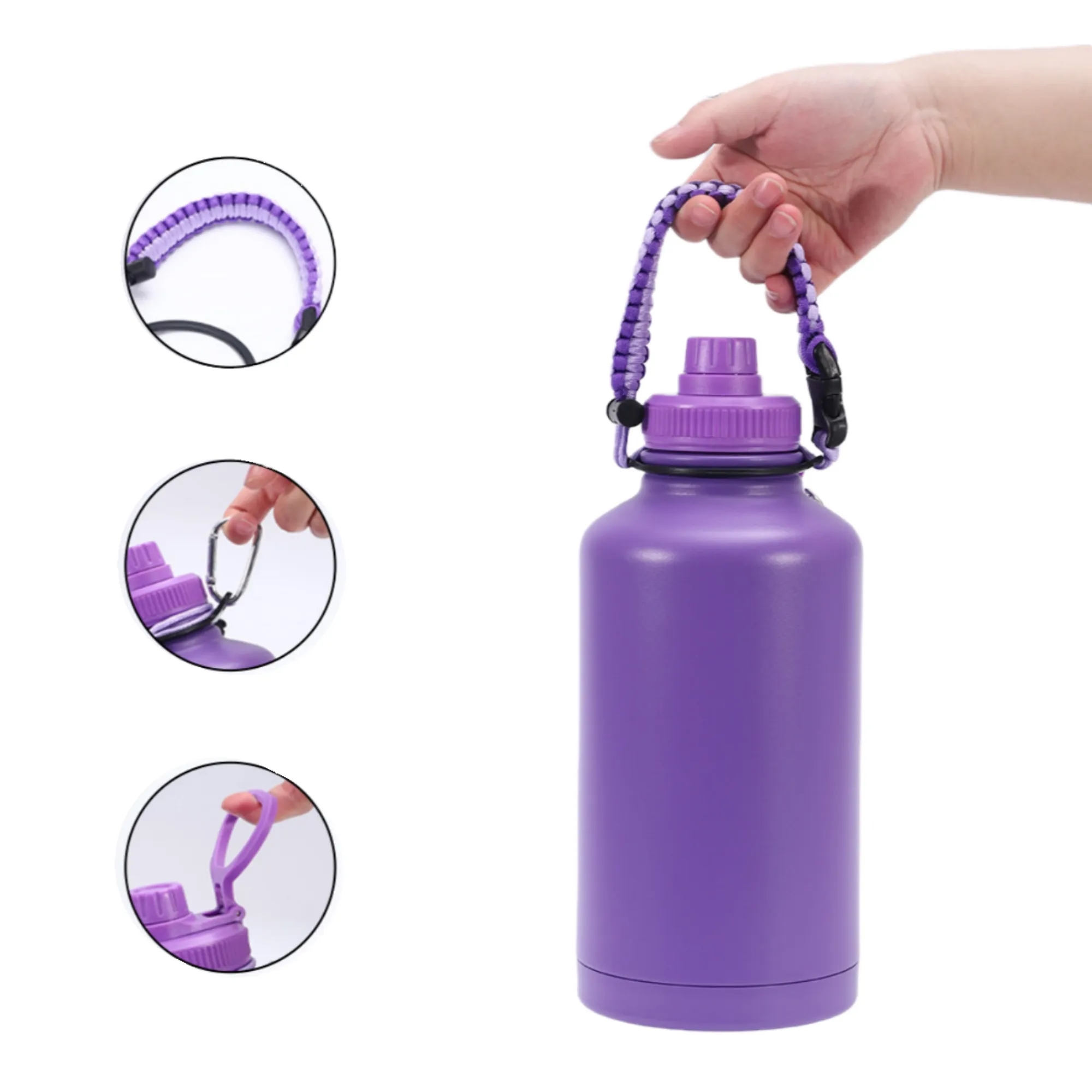 64oz 304 Stainless Steel Sports Water Bottle, custom water bottle with logo imprint 4