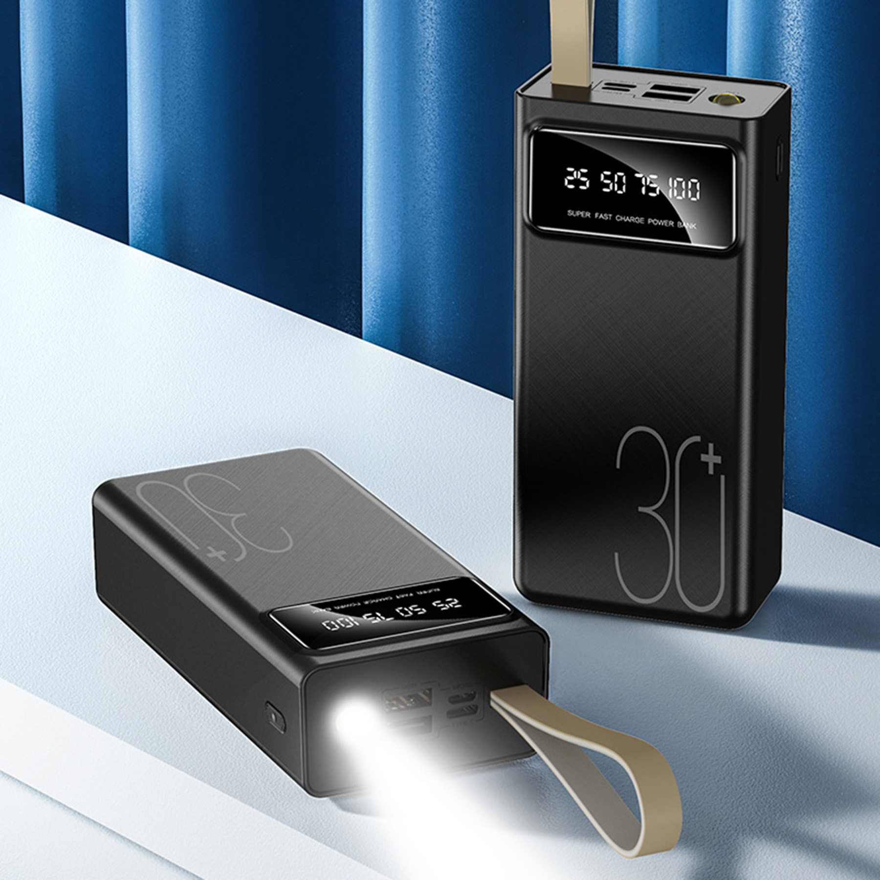 Portable Power Bank With Strong Light Flashlights 4