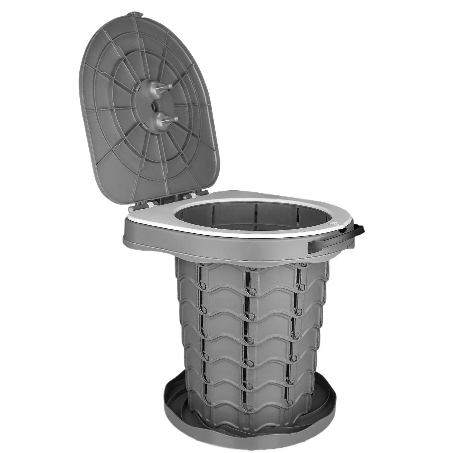 Heavy Duty Portable Foldable Plastic Camping Toilet 7