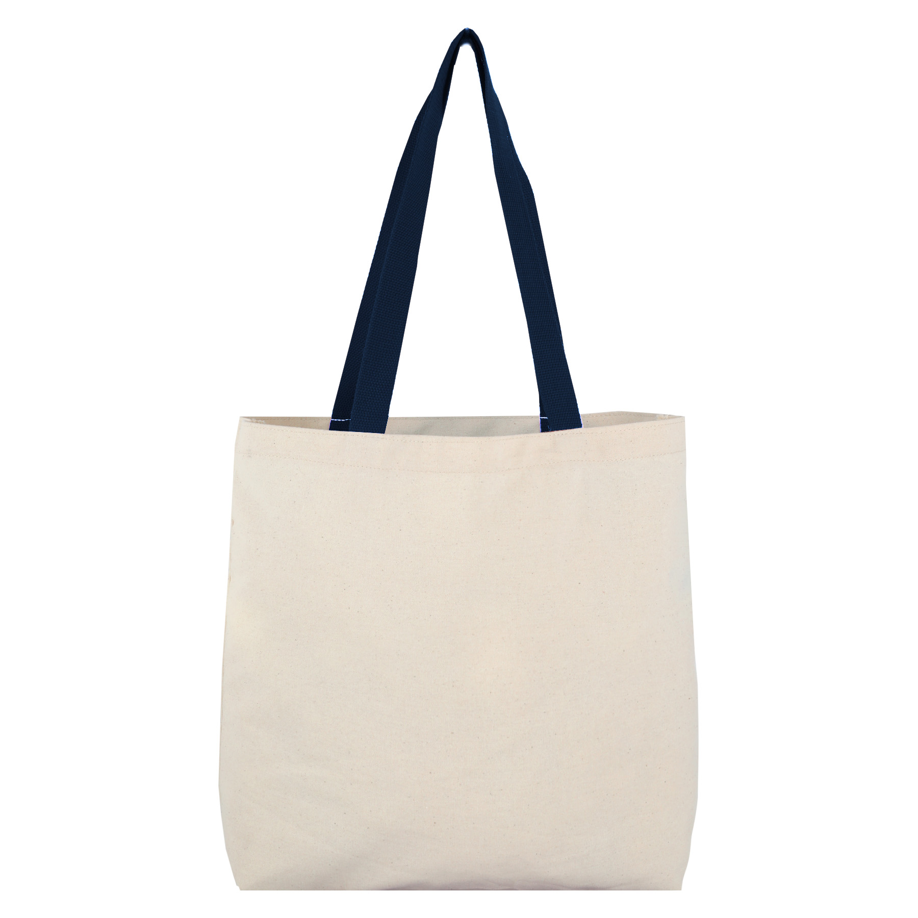 8 Oz Cotton Tote Bag with Contrast Color Web Handles 4