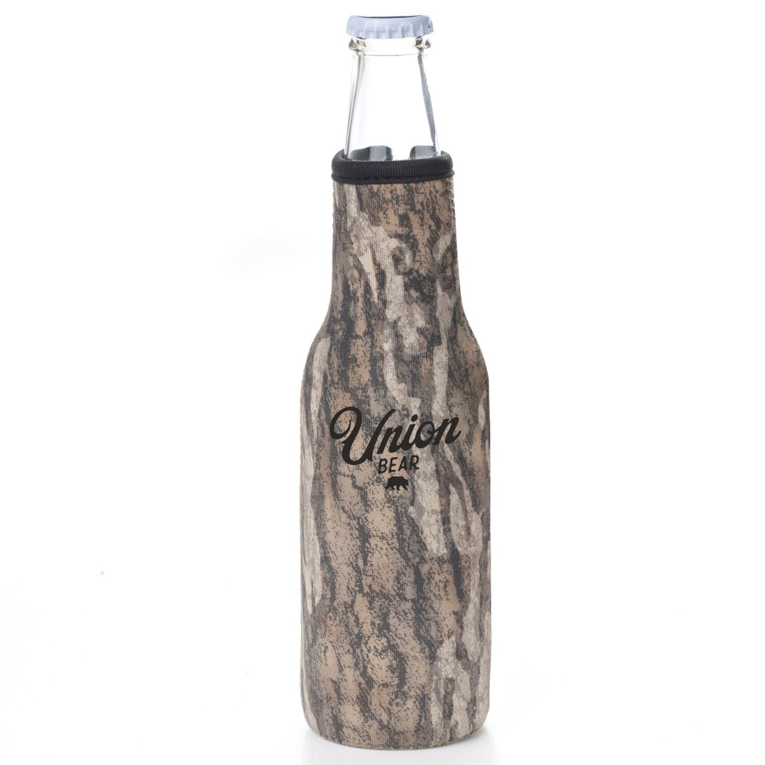 12 Oz. Neoprene collapsible camo Bottle Cooler w/ Bottle Opener 7