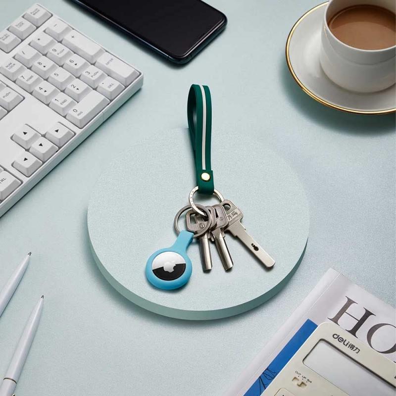 Silicone Keychain AirTag Case Holder 4